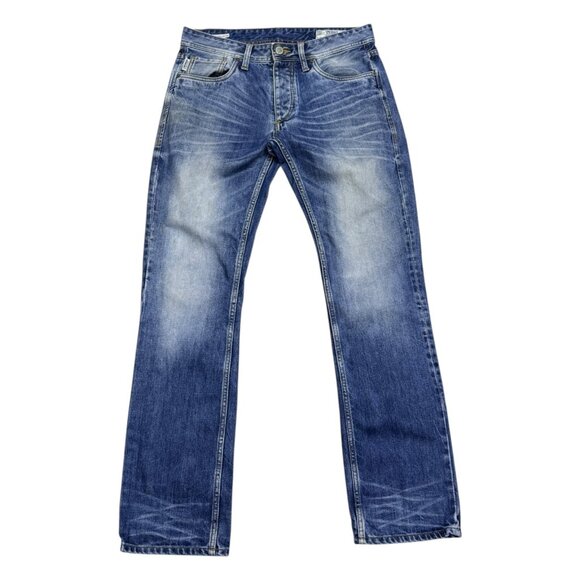 JACK & JONES Clark Bootcut Luxury Designer Casual Denim Jeans Mens 32x34 - Picture 1 of 8